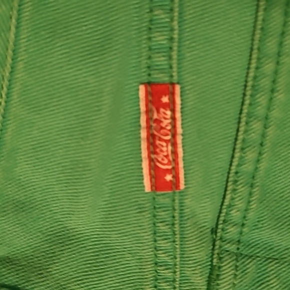 Vtg Coca-Cola Green denim jean skirt Size 5-7 - Picture 3 of 12